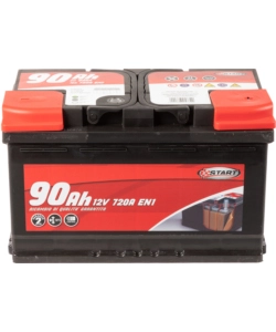 Batteria auto 90ah 12v 720a polo positivo destro cassetta l4